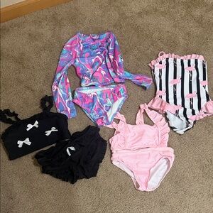 Colorful Kids' Swimsuit Set